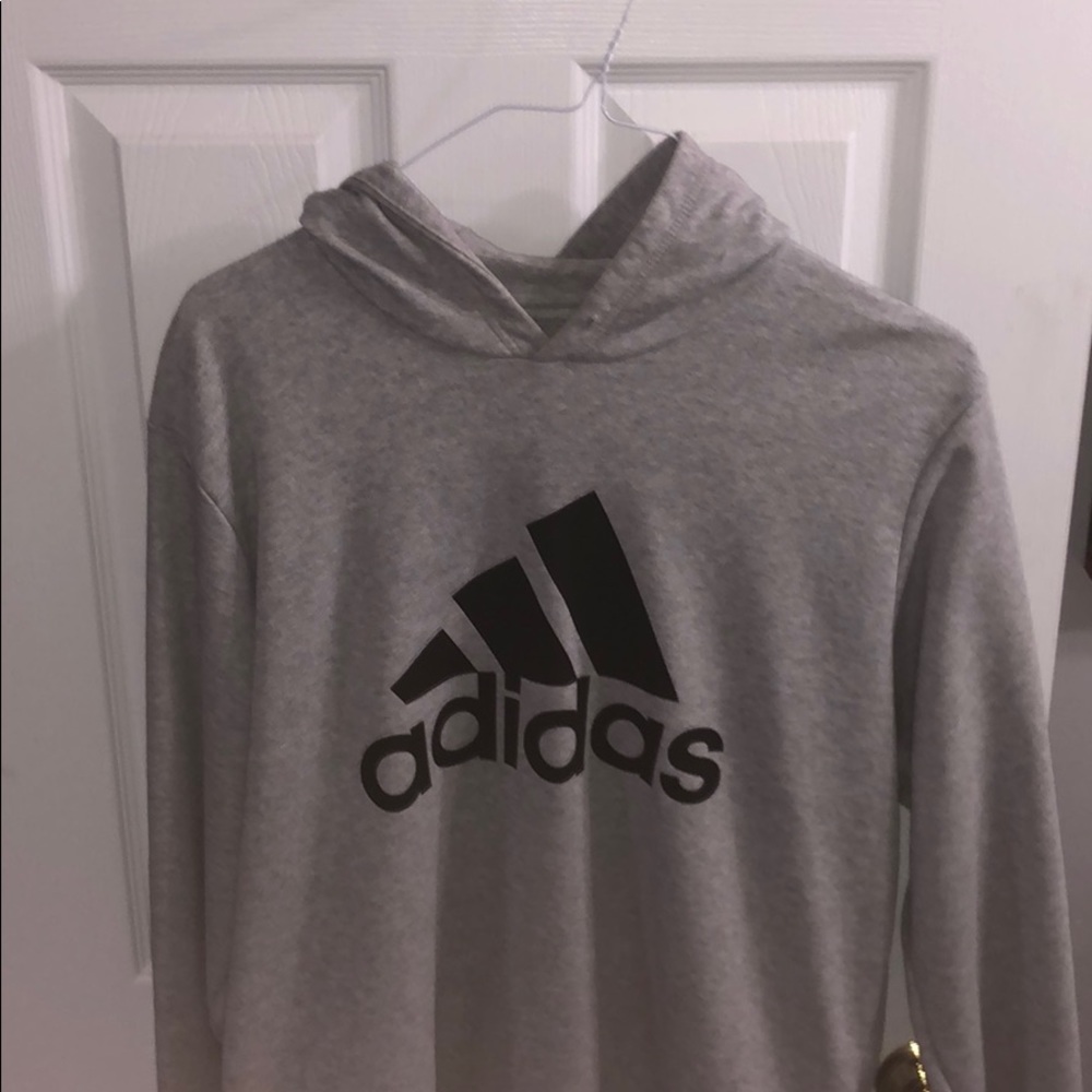 Gray Adidas Hoodie (Large)